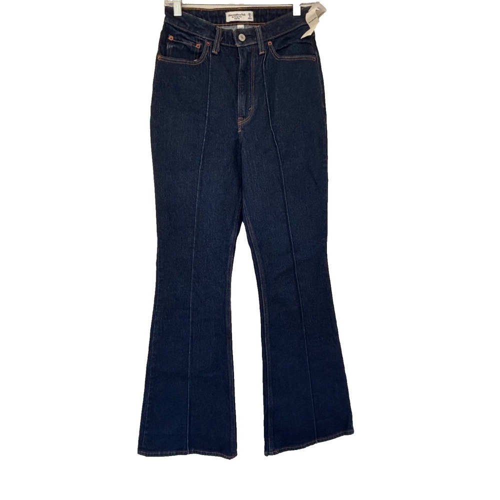 Abercrombie & Fitch Jeans 2 26 Dark Wash Denim The Vintage Flare Hi Rise Curve